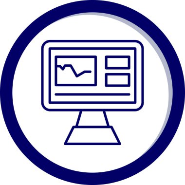 İş simgesi ve vektör illüstrasyonunu izle