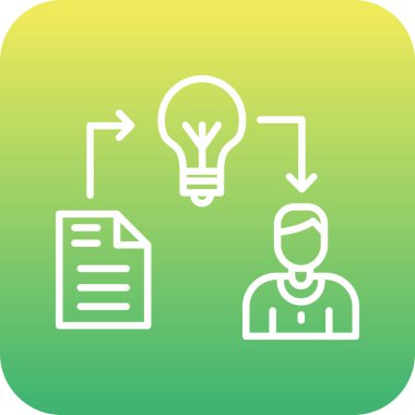 Benzersiz veri analiz vektörü glyph simgesi