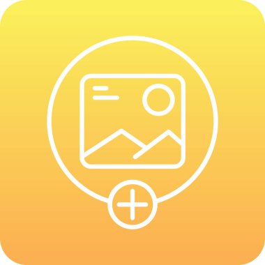 Modern kamera simgesinin vektör illüstrasyonu