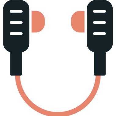 Kulaklık. Web simgesi basit tasarım