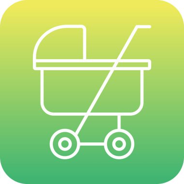 vektör arabası simgesi, vektör illüstrasyonu