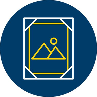 güzel galeri vektör çizgisi simgesi