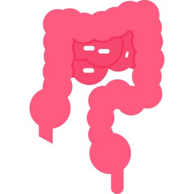 Pembe kıvırcık saç, illüstrasyon, beyaz arkaplanda vektör.