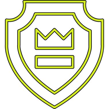 Kalkan. Web simgesi basit tasarım