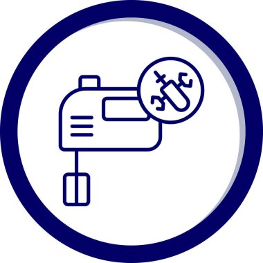 Bozuk bir araba simgesinin vektör çizimi