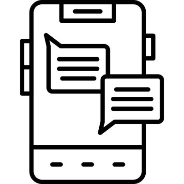 Sohbet iletisi vektör simgesi