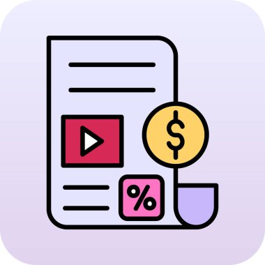 Dolar simgesi, illüstrasyon, vektör