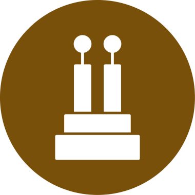 kek ikonu vektör illüstrasyonu