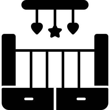 Bir salıncak simgesinin vektör illüstrasyonu