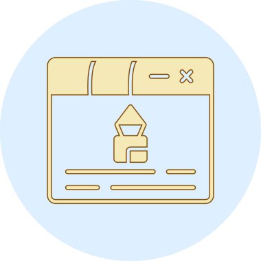 tarayıcı tarayıcı renk ikonu vektör çizimi