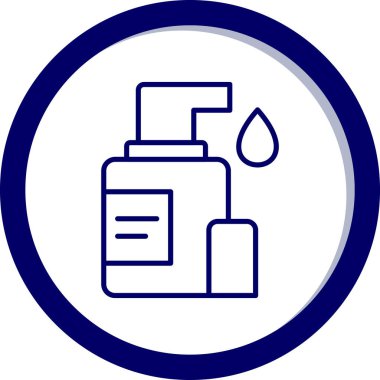 Yağ şişesi simgesinin vektör illüstrasyonu