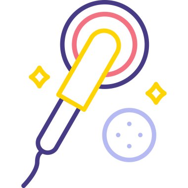 Şeker Web simgesi basit illüstrasyon