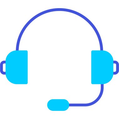 Kulaklık. Web simgesi basit illüstrasyon