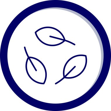 Yaprak ikonu vektör illüstrasyonu