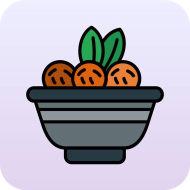 Çiçek ikonlu sepet. Çiçeklerin farklı çiçek simgeleri vektörlü basit tasarımı.