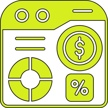 Doları para simgesi, vektör çizim