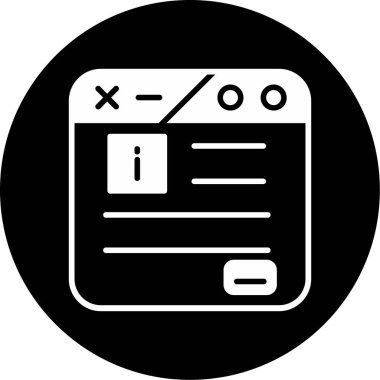 Web tasarım simgesi, vektör illüstrasyonu