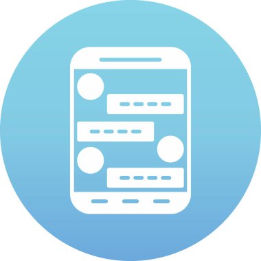 Sohbet simgesi vektör illüstrasyonu