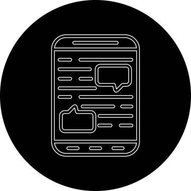 akıllı telefon simgesi vektör illüstrasyonu