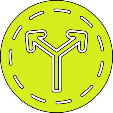 Bir yeşil ve mavi simgenin vektör illüstrasyonu