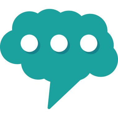 konuşma balonu simgesi, vektör illüstrasyonu