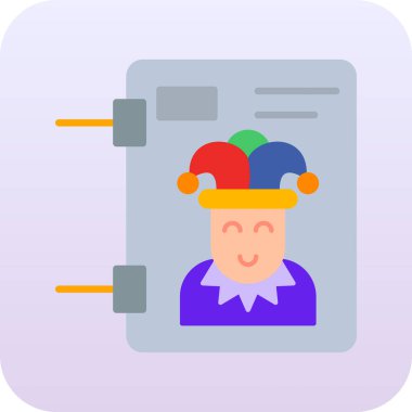 Elinde kitap olan bir kadının vektör çizimi