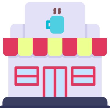 Kahve. Web simgesi basit illüstrasyon