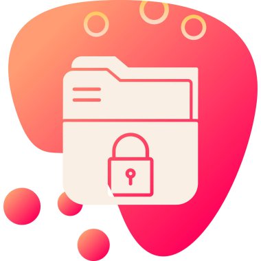 dosya kilidi simgesi. vektör illüstrasyonu