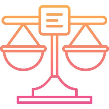 Ölçek simgesi vektör illüstrasyonuName