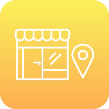 konum simgesi soyut arkaplanda izole edildi