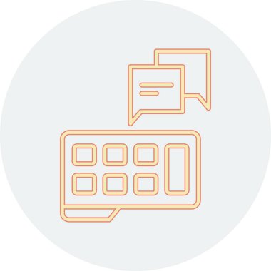 chat web icon simple illustration