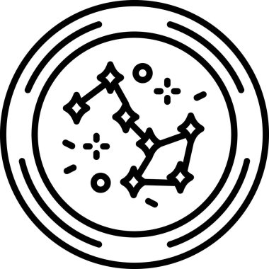 vektör pusula simgesi, basit illüstrasyon tasarımı