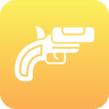 silah simgesi soyut arkaplanda izole edildi