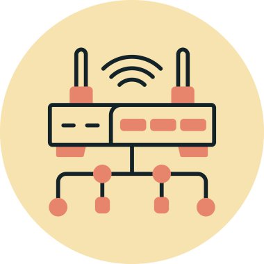 Yönlendirici. Web simgesi basit illüstrasyon