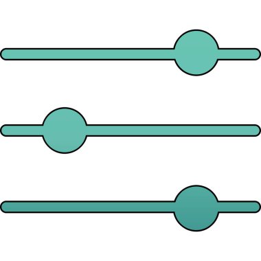 Renkli, mavi ve siyah bir simgenin gösterimi