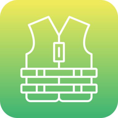 Benzersiz önlük vektör simgesi tasarımı