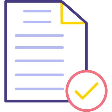 kontrol listesi simgesi vektör illüstrasyonu