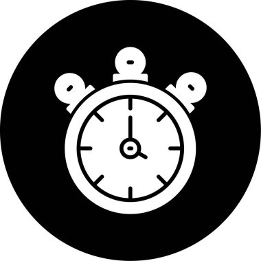 Saat simgesi vektör illüstrasyonu