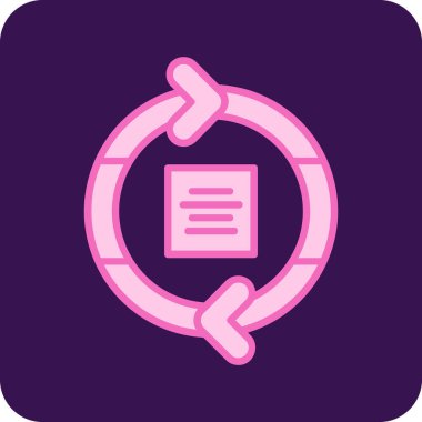 belge simgesi vektör illüstrasyonu