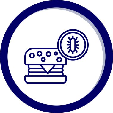 Ekmek. Web simgesi basit illüstrasyon