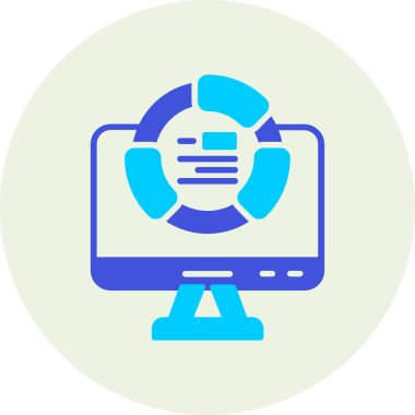 bilgisayar web simgesi, vektör illüstrasyonu