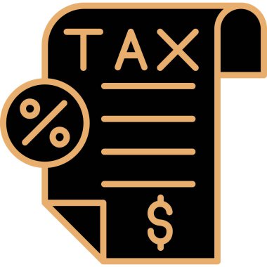 Vergi. Web simgesi basit illüstrasyon