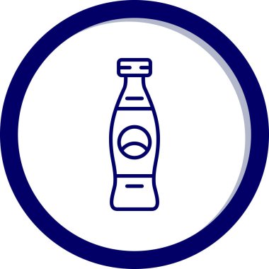 Şişe simgesinin vektör illüstrasyonu