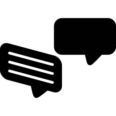 sohbet balonu vektör simgesi