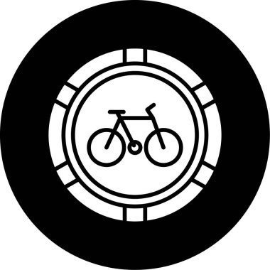 Bir bisikletin vektör çizimi