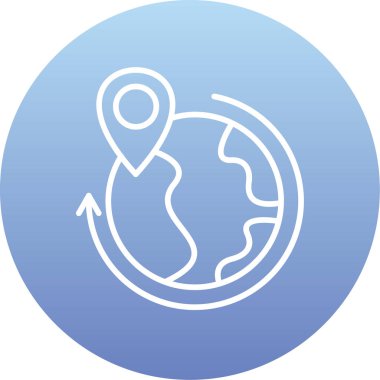 Küresel simge vektör illüstrasyonu