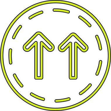 ok simgesi, basit tasarım vektör çizimi