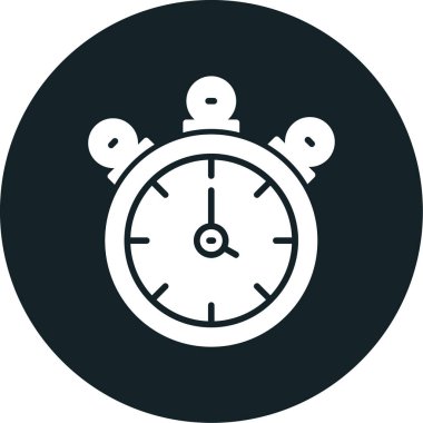 Çalar saat simgesi, basit tarzı