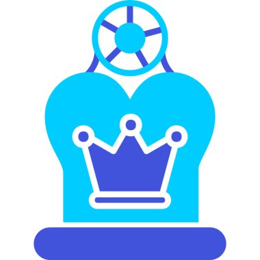 Taç. Web simgesi basit illüstrasyon