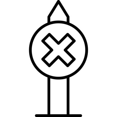 bayrak ikonu vektör illüstrasyonu